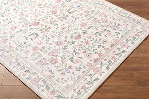 Livabliss Thistle Machine Woven Polyester Area Rug Low Pile Modern Style for Entryways White, Medium G 7'10" x 10'2" THT2300-710102