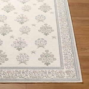 Livabliss Thistle Minimalist Polyester Area Rug Low Pile Machine Woven for Entryways and Bathrooms White, Medium G 8'10" x 12' THT2301-81012