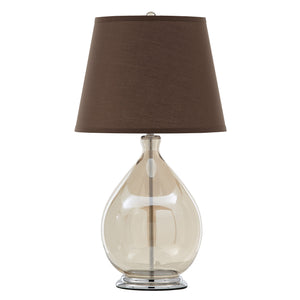 Homelegance By Top-Line Freya Glass Table Lamp Brown Glass