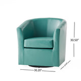 Christopher Knight Home® - Noble House - Daymian Pu Swivel Club Chair