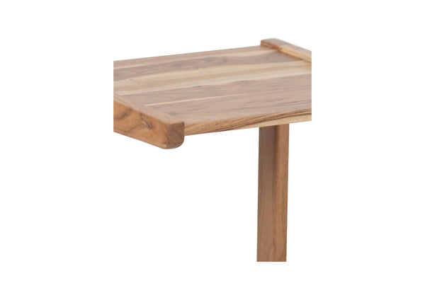 Porter Designs Porter Portola Solid Acacia Wood C Table – Elegant Mid-century Modern Accent For Today's Home Natural Wood 05-108-12-5025n