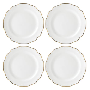 Lenox Contempo Luxe Dinner Plates, Set of 4 White, WHITE PORCELAIN 897272