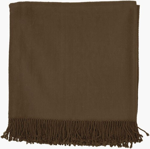 Surya Tian Tian Throw Blanket - Luxurious 50"W X 67"L Bamboo-cotton Blend For Cozy Elegance & Style Mauve Bamboo,Cotton,Bamboo,Cotton Tia1003-5067