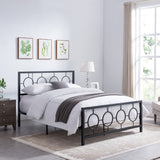 Christopher Knight Home® - Noble House - Francoise Queen-Size Geometric Platform Bed Frame