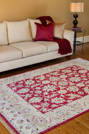 Surya Timeless Handmade 2'6" X 10' New Zealand Wool Rug - Elegant, Durable, Perfect For Any Room Decor! Red Nz Wool Tim7901-913