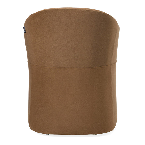 Vig Furniture Modrest Timothy - Elegant Brown Fabric Dining Chair With Rolling Casters For Stylish Comfort Brown  Vgkk-kf.Y2151-brn