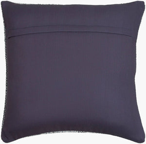 Surya Terrain Eco-friendly 18" Rustic Accent Pillow - Perfect For Outdoor Comfort & Farmhouse Style Decor Light Gray Recycled Pet Yarn,Polyester Tin001-2020p