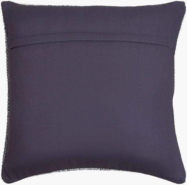 Surya Terrain Eco-friendly 18" Rustic Accent Pillow - Perfect For Outdoor Comfort & Farmhouse Style Decor Light Gray Recycled Pet Yarn,Polyester Tin001-2020p