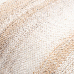 Surya Terrain Eco-friendly 18" Rustic Accent Pillow - Perfect For Outdoor Comfort & Farmhouse Style Decor Cream Recycled Pet Yarn,Polyester Tin002-2222p