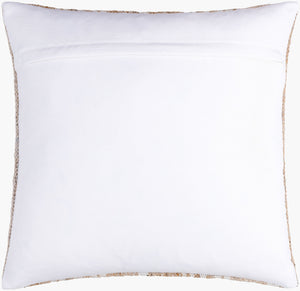 Surya Terrain Eco-friendly 18" Rustic Accent Pillow - Perfect For Outdoor Comfort & Farmhouse Style Decor Tan Recycled Pet Yarn,Polyester Tin003-2020p