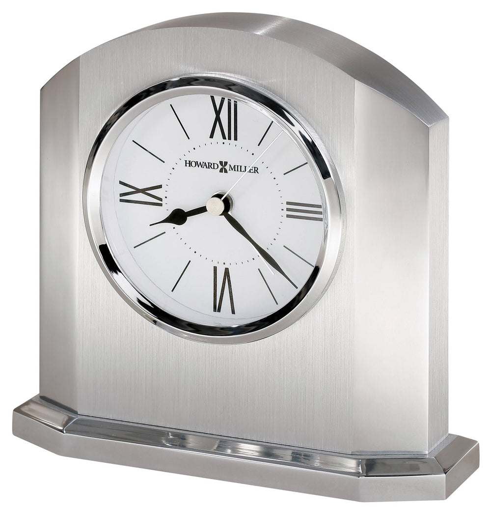 Hekman Furniture 645753 Howard Miller Lincoln Silver Table Clock - Elegant Design With Quartz Movement & Felt Base  Lincoln Tabletop Clock 645753