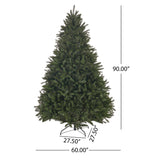 Christopher Knight Home® - Noble House - 7.5-foot Norway Spruce Unlit Hinged Artificial Christmas Tree