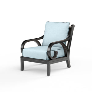 Monterey Club Chair in Canvas Skyline w/ Self Welt SW3001-21-14091 Sunset West