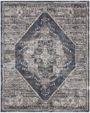 Nourison American Manor AMR02 Machine Made Power-loomed Narrow Border Indoor Only Farmhouse Vintage Rug Blue, Blue 82% Polypropylene,18% Polyester 99446883285