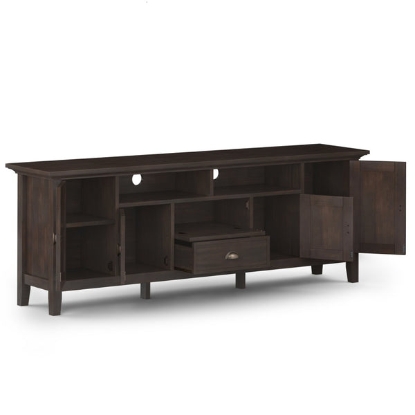 English Elm Redmond 72" Tv Media Stand In Brunette Brown - Elegant Solid Wood Design With Smart Storage Solutions B136P159537-GIGA