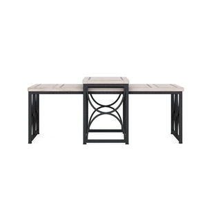 A.R.T. Furniture Alcove Metal Cocktail Table - Casual Traditional Design With Burnished Brass, Perfect For Any Decor White Acacia Solids,Maple Veneers,Iron 321360-1241