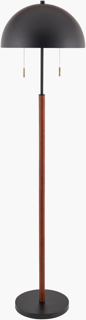 Livabliss Tiwi Hand-painted Iron Floor Lamp Sculptural Bohemian Accent for Living Room Corner TIW-001