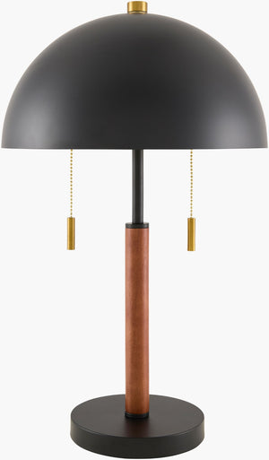 Livabliss Tiwi Hand-painted Iron Accent Table Lamp with Metal Shade for Traditional Interiors TIW-002