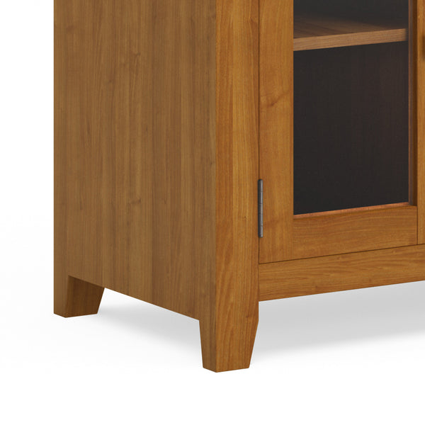 English Elm Cosmopolitan 72" Wide Tv Media Stand - Handcrafted Solid Wood In Light Golden Brown For Modern Living B136P158555