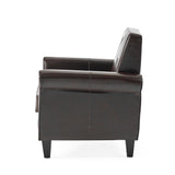 Christopher Knight Home® - Noble House - Isaac Tufted Brown Leather Club Chair