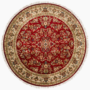 Surya Taj Mahal Tj-101 Luxurious 8' X 8' Handcrafted Wool Rug - Timeless Elegance For Your Home Decor  Nz Wool Tj102-8rd