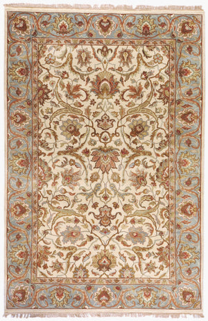 Surya Taj Mahal Tj-101 Luxurious 8' X 8' Handcrafted Wool Rug - Timeless Elegance For Your Home Decor Light Beige Nz Wool Tj1123-3656