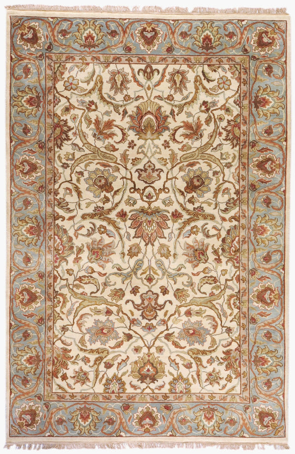 Surya Taj Mahal Tj-101 Luxurious 8' X 8' Handcrafted Wool Rug - Timeless Elegance For Your Home Decor Light Beige Nz Wool Tj1123-3656