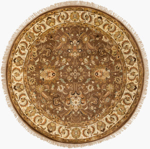 Surya Taj Mahal Tj-101 Luxurious 8' X 8' Handcrafted Wool Rug - Timeless Elegance For Your Home Decor  Nz Wool Tj1130-8rd