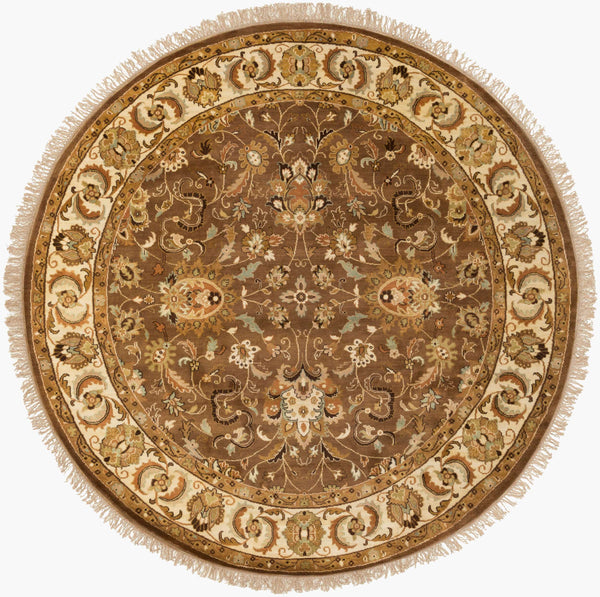 Surya Taj Mahal Tj-101 Luxurious 8' X 8' Handcrafted Wool Rug - Timeless Elegance For Your Home Decor  Nz Wool Tj1130-8rd