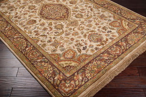 Surya Taj Mahal Tj-101 Luxurious 8' X 8' Handcrafted Wool Rug - Timeless Elegance For Your Home Decor  Nz Wool Tj1142-8rd
