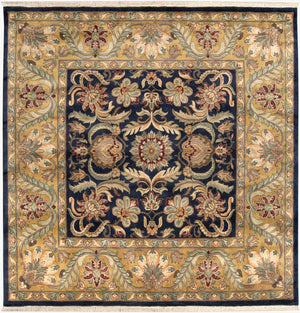Surya Taj Mahal Handmade Wool Rug 2'6" X 8' – Timeless Classic, Hand-knotted Quality, Perfect For Any Space Ink Blue Nz Wool Tj309-8sq