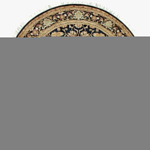 Surya Taj Mahal Handmade 8' X 8' Rug - Luxurious New Zealand Wool, Timeless Hand Knotted Design For Home Black Nz Wool Tj44-8rd