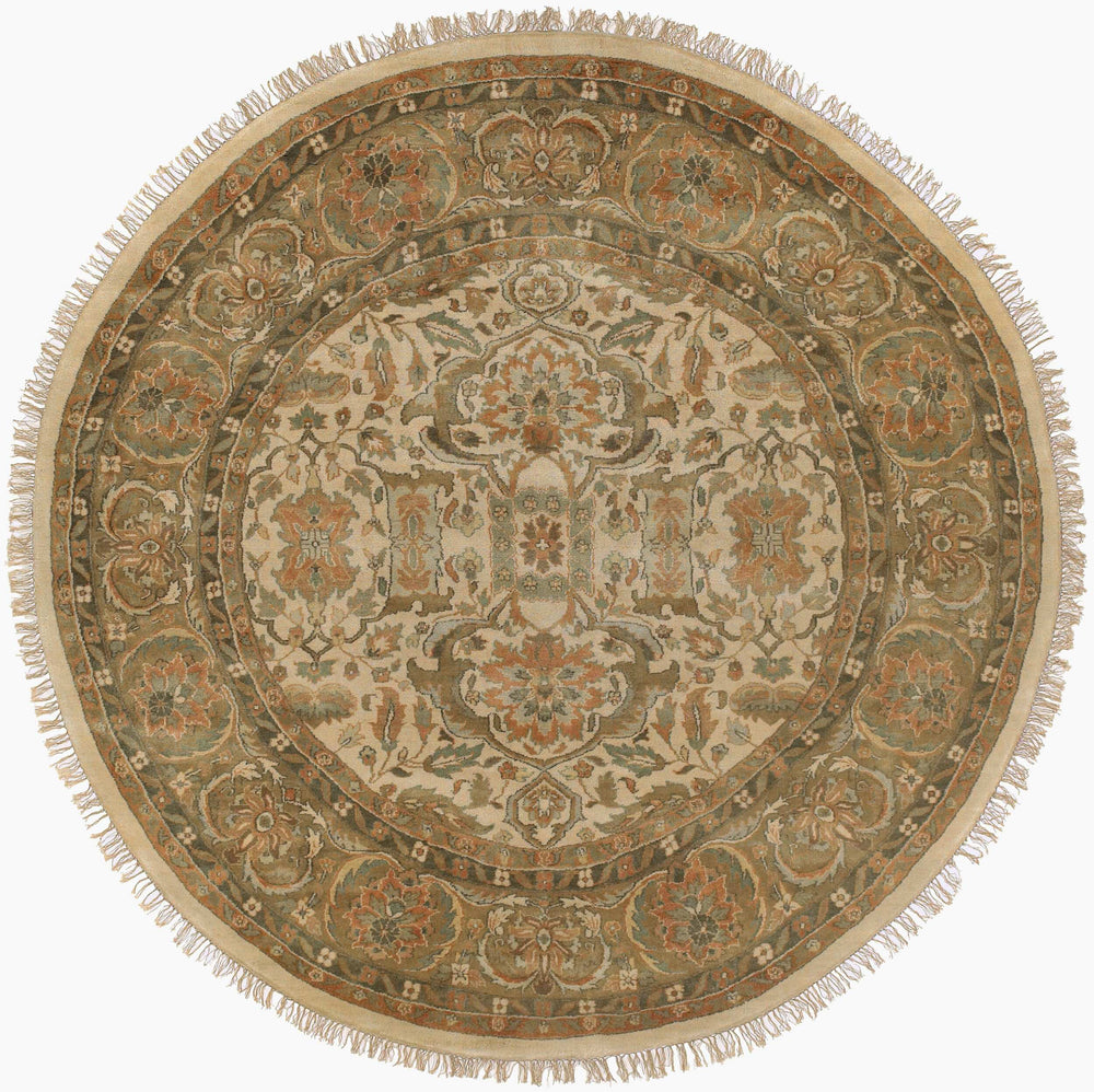 Surya Taj Mahal Handmade 8' X 8' Rug - Luxurious New Zealand Wool, Timeless Hand Knotted Design For Home  Nz Wool Tj45-5rd