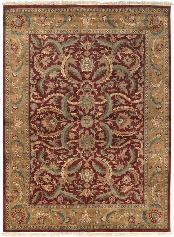 Surya Taj Mahal Handmade Rug - Luxurious 8'6" X 11'6" New Zealand Wool With Timeless Indian Design & Durability  Nz Wool Tj59-86116