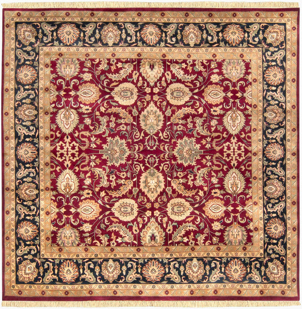 Surya Taj Mahal Tj-6575 Handmade 2' X 3' Luxurious New Zealand Wool Rug - Exquisite Hand-knotted Design Rust Nz Wool Tj6575-8sq
