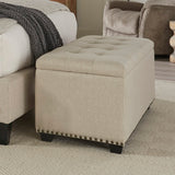 Parker House Parker Living Sleep Cameron - Downy Storage Bench Downy Natural 100% Polyester (SW) BCAM-BENCH-DOW