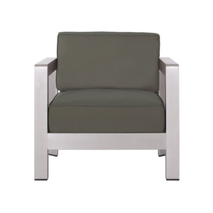 English Elm Christopher Knight Home® - AVIARA Aluminum Club Chair with Deep Seating and Low-Profile Design, Durable 400 lb Capacity, Compact Natural 64077.00