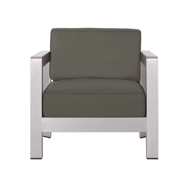 English Elm Christopher Knight Home® - AVIARA Aluminum Club Chair with Deep Seating and Low-Profile Design, Durable 400 lb Capacity, Compact Natural 64077.00