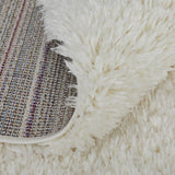 Feizy Rugs Darian Polyester Machine Made Casual Rug White 5' x 8'