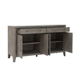 Scott Living Home Griffith Four Door Two Drawer Buffet Gray with Light Wood Finish P367DJ302 Pulaski Furniture