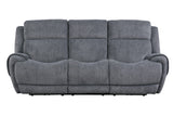 Parker House Spencer - Tide Graphite Power Reclining Sofa And Loveseat Grey 100% Polyester (W) Mspe-32ph-tgr