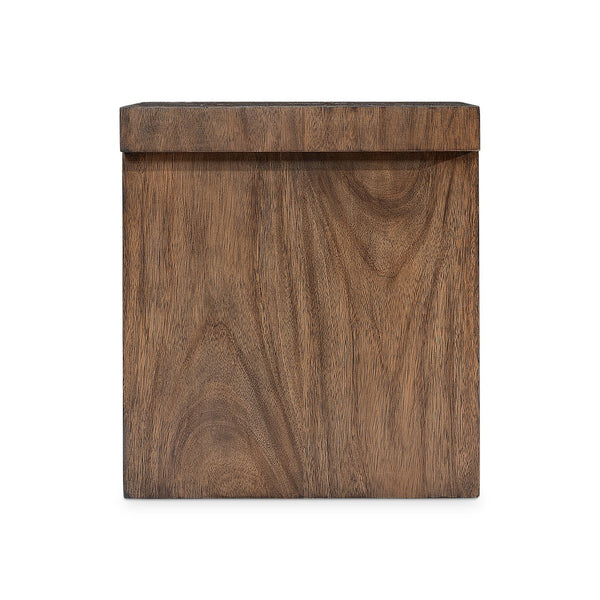 Bernhardt Bernhardt Tomas Solid Suar Wood Side Table with Shelf Modern Organic Living Room L25126