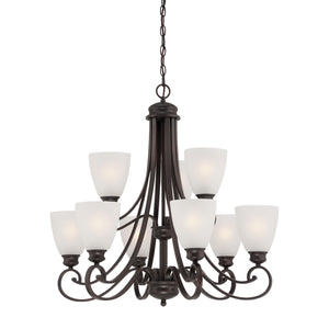 Haven 28.5'' Wide 9-Light Chandelier - Espresso TK0018704 Thomas