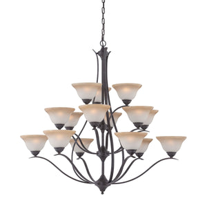 Prestige 48'' Wide 15-Light Chandelier - Sable Bronze TK0023722 Thomas