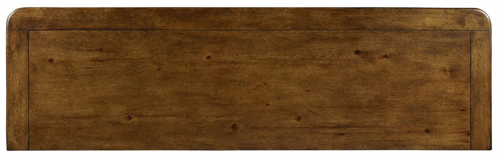 Hooker Furniture Archivist Pecky Pecan Nine-Drawer Dresser With Felt-Lined, Cedar-Lined & Hidden Jewelry Storage, Distressed Finish 5447-90002