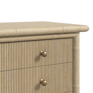 A.R.T. Furniture Haven Bachelor's Chest: Vintage-Inspired Storage with Ribbed Drawers & Soft Sun-Bleached Finish 339158-2325