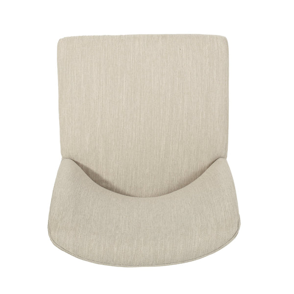 English Elm Dining Chair Set of 2 Solid Wood Textured Fabric Upholstered Farmhouse Modern Style 69408.00FBGE