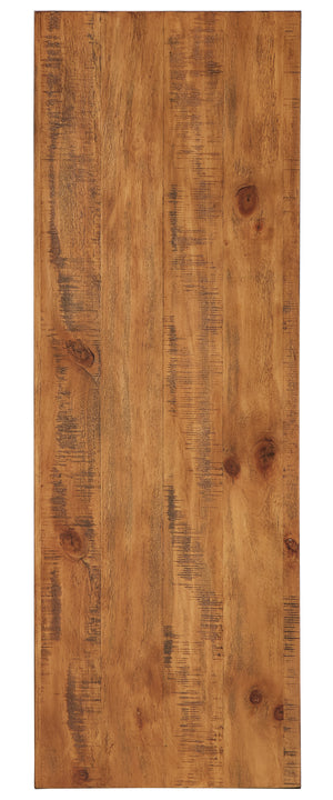 Homelegance By Top-Line Alastor Sofa Table with Shelf Oak MDF