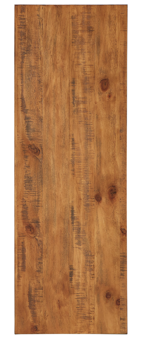 Homelegance By Top-Line Alastor Sofa Table with Shelf Oak MDF