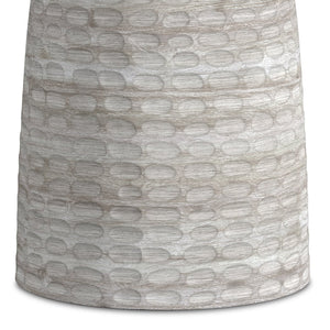 English Elm Boyd Solid Mango Accent Table 13" White Wash — Handcrafted Sculptural Side/End Table, Contemporary Design B136P159924